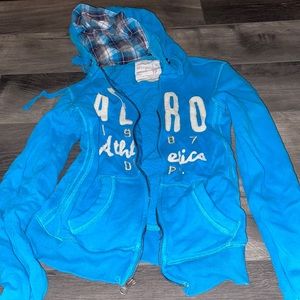 Blue hoodie